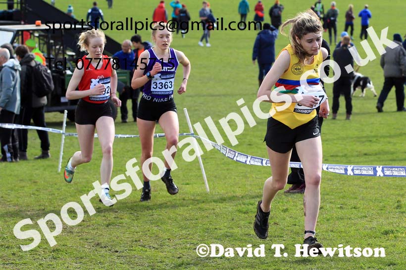 Womens Under-20s 2022 CAU Inter Counties Cross Country, Prestwold Hall, Loughborough.  Photo: David T. Hewitson/Sports for All Pics